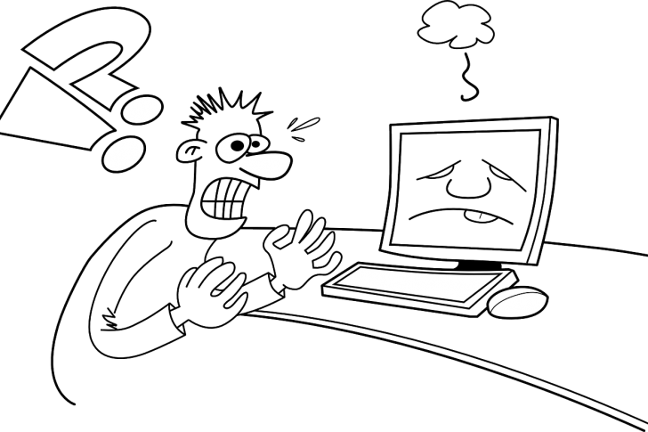 Frustration at failing software